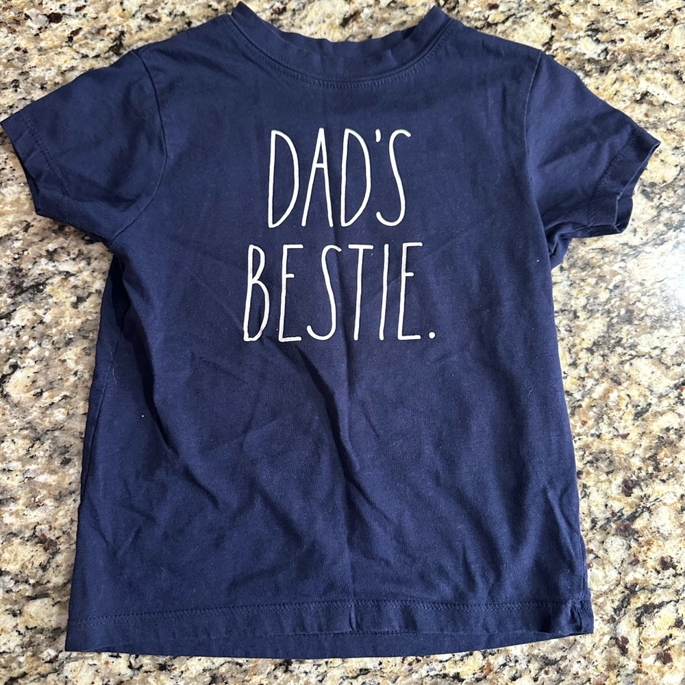 Rae Dunn Navy Blue Kids Tee - Dad's Bestie